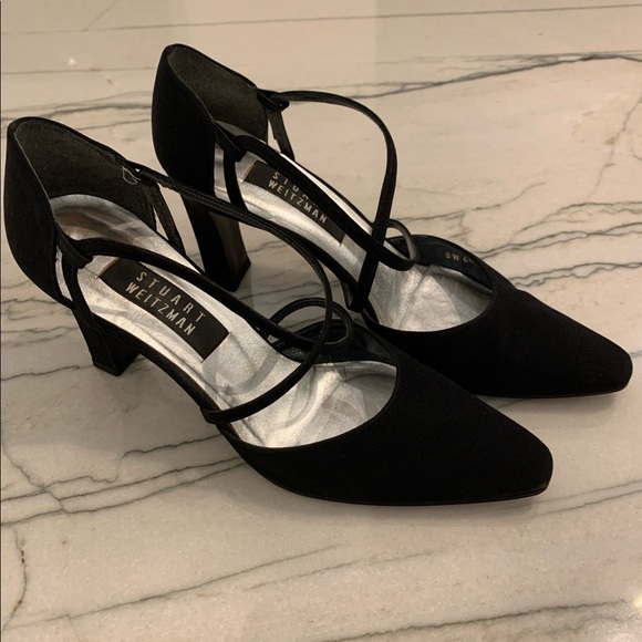 Stuart Weitzman Shoes - Stuart Weitzman Exotic Peau de Soie Heels Size 8.5
